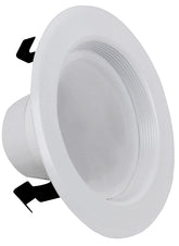Feit Electric LEDR4B/927CA/MP/6 Recessed Downlight, 7.2 W, 120 V, LED Lamp, Aluminum, White
